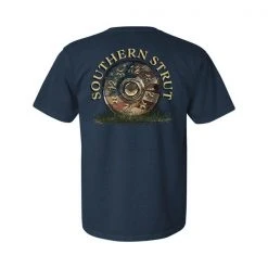 Southern Strut 12 Gauge Flag Navy T Shirt