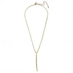 Canvas Jewelry 'Beaded Spear' Choker Necklace- Champagne