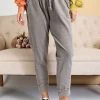 Purple Door Boutique New Arrivals Ash Grey Mineral Washed Joggers