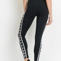 Purple Door Boutique Mono B Stars And Stripes Black Leggings