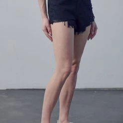 Hidden Jeans Finn Black High Rise Shorts New Arrivals