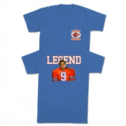 T-Shirts Old Row Bourbon Bowl Legend Blue Short Sleeve T Shirt