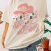 Purple Door Boutique Let's Boogie Vintage White Graphic Tee