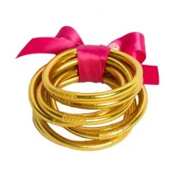 BuDhaGirl Gold All Weather Bangles BuDha Girl