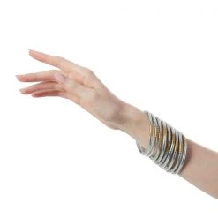 BuDha Girl BuDhaGirl Silver All Weather Bangles