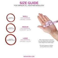 BuDhaGirl Crimson All Weather Bangles BuDha Girl