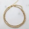 Caroline Hill Fort Leonard Gold Layered Anklet Jewelry