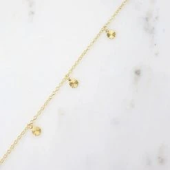 Caroline Hill Allen Gold Disc Anklet