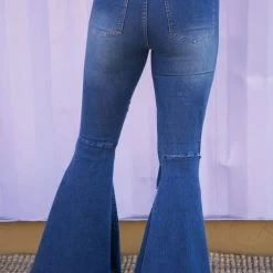 Purple Door Boutique Ladies' Isabel Star Printed Flare Jeans