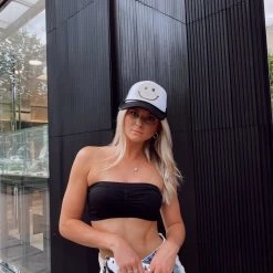 Purple Door Boutique Truck It Up Smile Black Hat New Arrivals