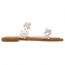 Purple Door Boutique Empress Double Strap Clear Sandals New Arrivals