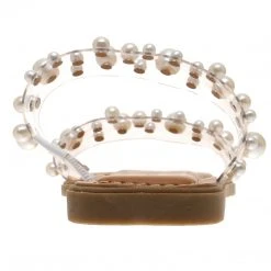 Purple Door Boutique Empress Double Strap Clear Sandals New Arrivals