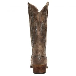 Purple Door Boutique Western Styles Glitter Cowgirl Taupe Boots