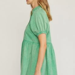 Purple Door Boutique Green Envy Denim Dress New Arrivals