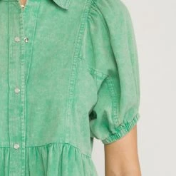 Purple Door Boutique Green Envy Denim Dress New Arrivals