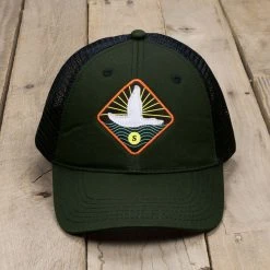 Southern Marsh 'Flying Duck' Trucker Hat- Dark Green Men's