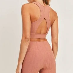 Purple Door Boutique Hazel Mono B Jacquard Sports Bra New Arrivals