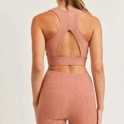 Purple Door Boutique Hazel Mono B Jacquard Sports Bra New Arrivals