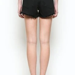Hidden Jeans Sophie Black Button Fly Shorts