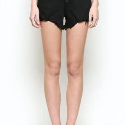 Hidden Jeans Sophie Black Button Fly Shorts