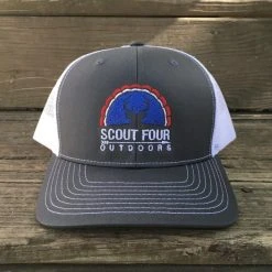 Scout Four Outdoors 'American' Trucker Hat - Charcoal