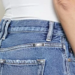 Kan Can Jeans Kan Can Button Fly Mom Denim Shorts Ladies'