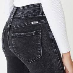 Ladies' Kan Can Ultra High Rise Black Flare Jeans