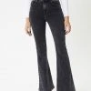 Ladies' Kan Can Ultra High Rise Black Flare Jeans