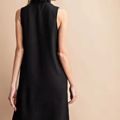 Purple Door Boutique Ruffled Feelings Black Dress Summer SALE