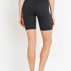 Mono B Athleisure Mono B On The Move Black Biker Shorts Ladies'