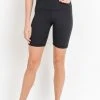 Mono B Athleisure Mono B On The Move Black Biker Shorts Ladies'