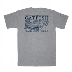 T-Shirts Peach State Pride 'Topo Catfish' Short Sleeve - Grey
