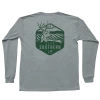 T-Shirts Peach State Pride 'Georgia Buck' Long Sleeve - Gray