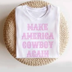 Purple Door Boutique Ladies' Make America Cowboy Again Tee