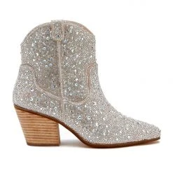 Purple Door Boutique Harlow Rhinestone Western Ankle Boot New Arrivals