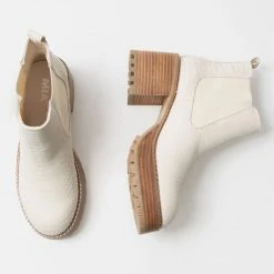 Mia Alejandro Ivory Booties Shoes