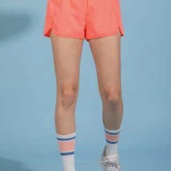 Purple Door Boutique Active Babe Neon Coral Shorts Ladies'