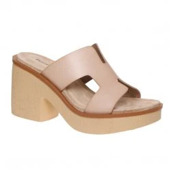 Purple Door Boutique Shoes Clara Nude Wedge Sandals