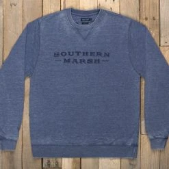 Southern Marsh 'Seawash Rally' Sweatshirt - Washed Navy