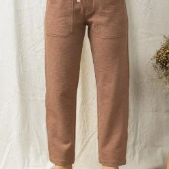 Purple Door Boutique Mocha Love Textured Knit Pants Ladies'