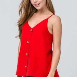 Purple Door Boutique 'Can't Believe It' Tank - Red