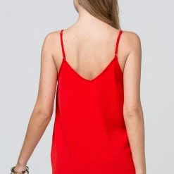 Purple Door Boutique 'Can't Believe It' Tank - Red