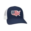 Men's Peach State Pride 'USA Mesh Back' Trucker Hat- Navy
