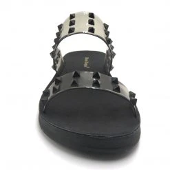 Purple Door Boutique Swimwear Captiva Studded Black Sandals
