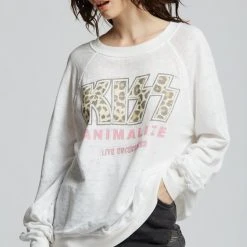 Recycled Karma Kiss Animalize Sweatshirt Lounge & Athletic Wear