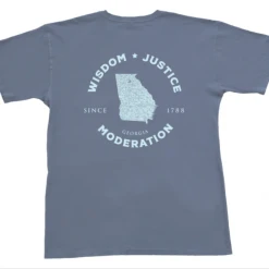 Peach State Pride Georgia Motto Blue Jean T Shirt