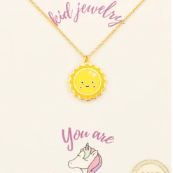 Purple Door Boutique Kids Epoxy Sun Necklace