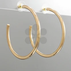 Purple Door Boutique Jewelry Gold Open Hoop Earrings