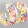 Purple Door Boutique New Arrivals Multi Color Chunky Hoop Earrings