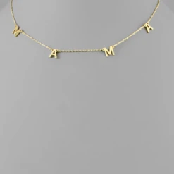 Purple Door Boutique Gold Dipped MAMA Necklace New Arrivals